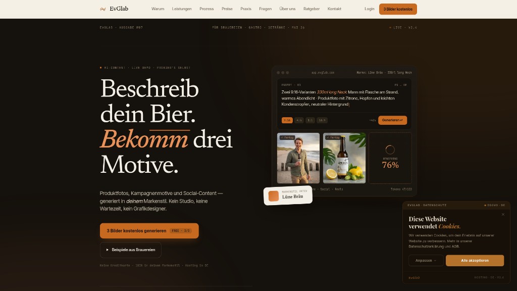 EvGlab – Website