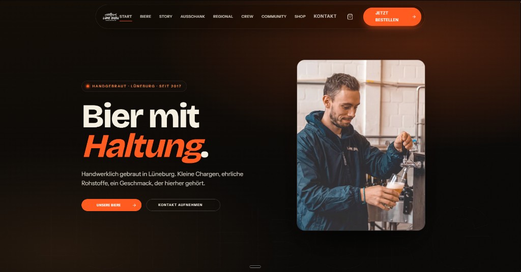 Lünebräu – Website